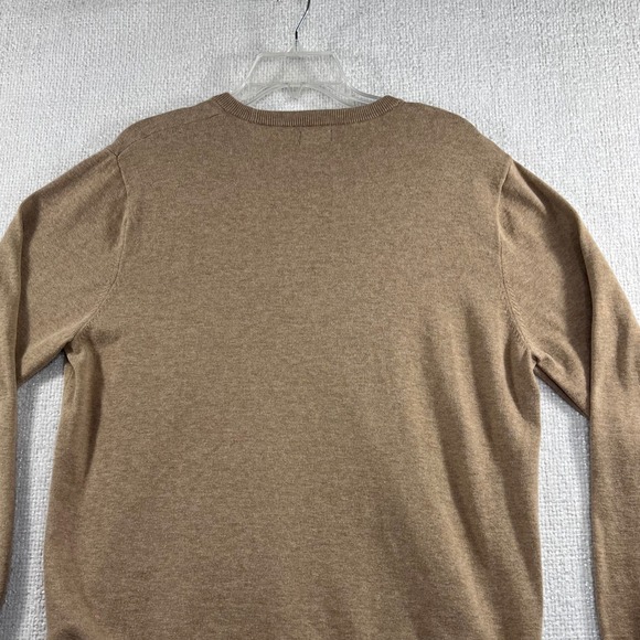 J. Crew Tan Cotton Crewneck Long Sleeve Sweater Men's Size L - Picture 8 of 16